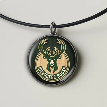 Підвіска (кулон) Milwaukee Bucks (баскетбольна команда) #06 (круглий)