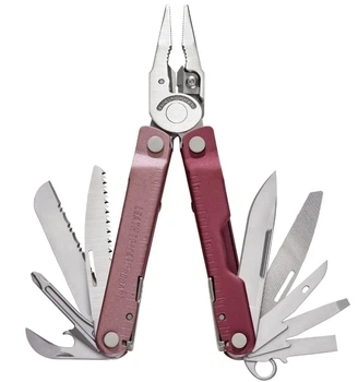 Мультитул Leatherman Rebar Heathered Cranberry (17 инструментов) + нейлоновый чехол