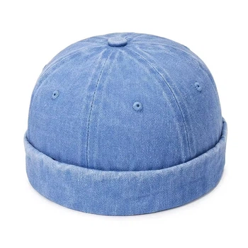 Docker cap Кепка докера бени без козырька. Унисекс. Размер унивесальный, голубой