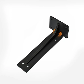 Потужний кронштейн для поличок на стіну Jinrongda Bracket-M 40cm (Чорний)