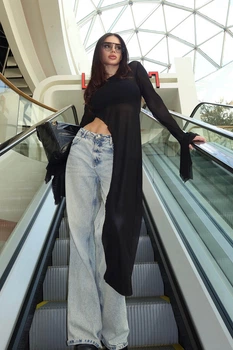 Туника Jadone Fashion Мерси S чёрная