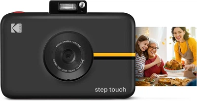Камера мгновенной печати KODAK Step Touch / 13Mп / фото 50 х 75мм / 1080p видео / Bluetooth / Сенсорный дисплей / Вспышка / Черная (RODITC20AMZB) Б/В