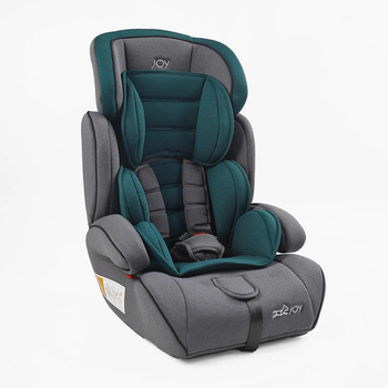 Детское универсальное автокресло с бустером JOY 1255-72 группа 1-2-3 серо-зеленое