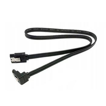 Кабель для передачи данных САТА/SATA 0.4 м угловой (00091)