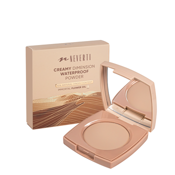 Пудра для лица водостойкая компактная Neverti Creamy Dimension (NP202), 005 Warm Beige Теплая бежевая