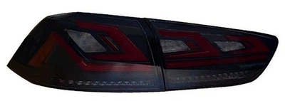 Задні фари альтернативна тюнінг оптика ліхтарі LED на Mitsubishi Lancer X CP чорна 07-17 Мітсубісі Лансер Х L2645