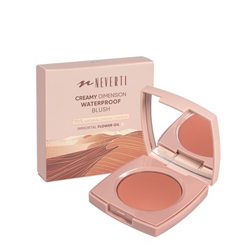 Рум'яна водостійка компактна Neverti Creamy Dimension Waterproof Blush 6 г (NP203), 003 Peach Pit Персикові