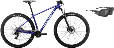 Набір Велосипед Orbea Onna 29" 50 L 2022 Blue - White (M20719NB) + Окуляри Rudy Project Agent Q Stealth Black Matte Gloss/Grey RP Optics Smoke Black Certified Z87.1 (SP701006-SH00)