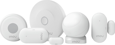 Комплект охоронної сигналізації IMOU Alarm Kit Брамка, кнопка, датчик дверей, вікна, руху White (6976391036154)