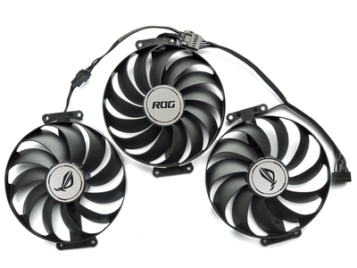 Вентилятор Everflow для видеокарты ASUS (шариковый подшипник) T129215BU (CF1010U12D FDC10U12D9-C CF1010U12S T129215SU FDC10U12S9-C) комплект 3 шт (№338)