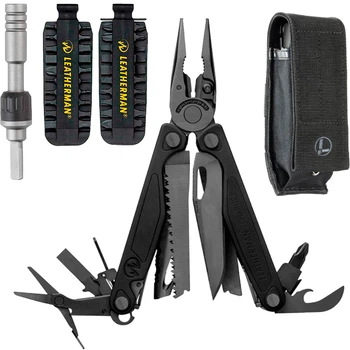 Набор Мультитул Leatherman Charge Plus + Трещотка Leatherman 931030 + Комплект бит Bit Kit 2 половины