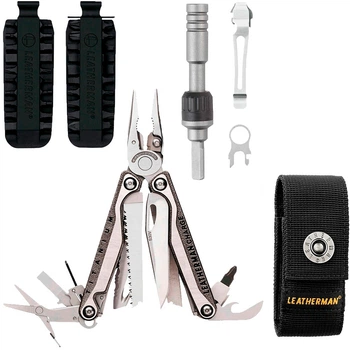 Набор Мультитул Leatherman CHARGE TTI Plus + Трещотка Leatherman 931030 + Комплект бит Bit Kit 2 половины