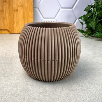 Горшок-шар для кактуса 0,35 л Капучино CORAL KRS-362