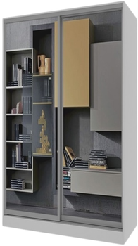 Шафа-купе дводверна Matro (Luxe Studio) Класик 160 х 60 х 240 см Дзеркало + Дзеркало Біле дерево (14811235-903)