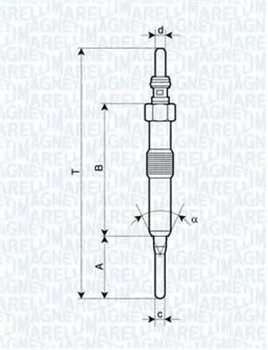 Свічка розжарювання Magneti Marelli (062900089304)