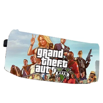 Пенал школьный ГТА 5 GTA 5 Grand Theft Auto V двухсторонний 22х11 см (pn_0164)