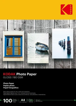 Фотопапір Kodak А4 глянсовий 100 аркушів щільність 180 г/м²