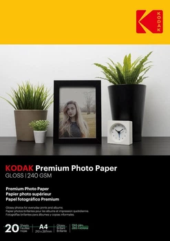 Фотобумага Kodak Premium А4 глянцевая 20 листов плотность 240 г/м²