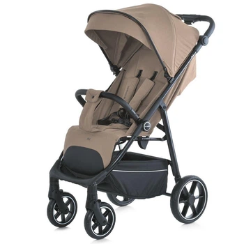 Прогулянкова коляска-книжка ME 1113-2 FIJI Tan Beige з EVA-колесами, чохлом і москітною сіткою
