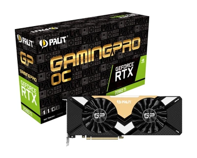 Видеокарта GF RTX 2080 Ti 11GB GDDR6 GamingPro OC Palit (NE6208TS20LC-150A)