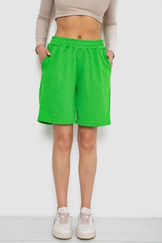 Шорты женские в рубчик зеленый 238R110 AGER XL