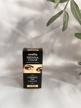 Фарба-крем для брів Venita Tint Чорна для брів 15гр+15гр
