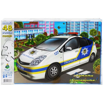 Пазлы 48 элементов Полиция Kiev Toy Factory 84627