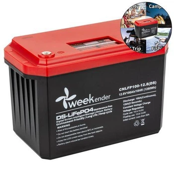 Тяговый аккумулятор Weekender CNLFP100-DS. 12V. 100A/h. LiFepo4. Дисплей. Аккумулятор для лодочного электромотора.