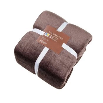 Плед флисовый Home Line. Шоколад-240х260