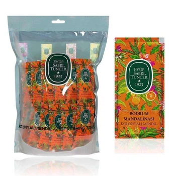 Серветки, що очищають Мандарин Bodrum Tangerine для обличчя і тіла універсальні 150 шт