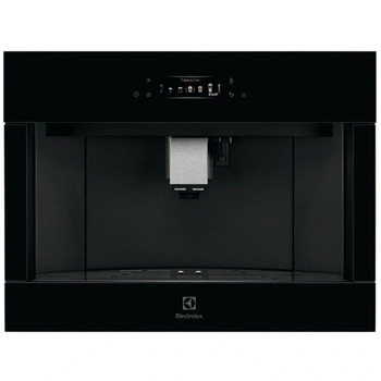 Electrolux Кофемашина встраиваемая, 2,5л, зерно+мол., автомат.капуч, дисплей, сенсорное управл., подсветка, черный