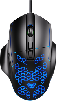 Миша Aula F812 Wired gaming mouse with 7 keys Black (6948391213132) Чорний