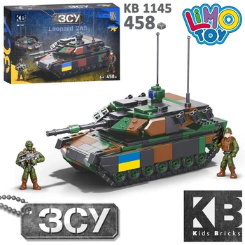 Конструктор військовий, танк, Leopard 2A5, 458 деталей KB 1145