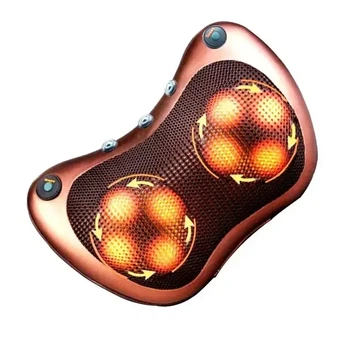 Роликовая массажная подушка для спины и шеи Massage pillow