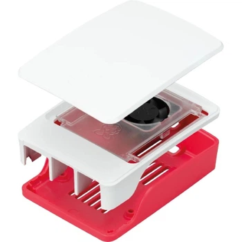 Корпус для Мікро ПК Raspberry Pi Корпус червоно-білий для Raspberry Pi 5 офіційний (SC1159)