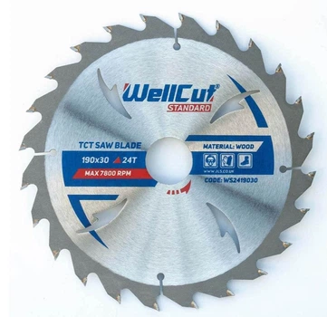 Пильный диск WellCut Standard WS2419030 24Т 190x30 мм