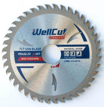 Пильный диск WellCut Standard WS40115 40Т 115x22.23мм