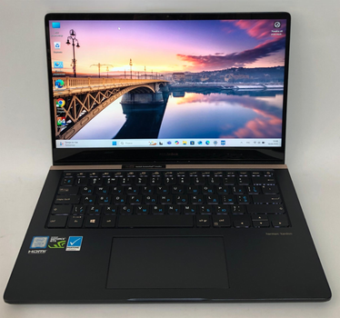 Ноутбук Asus Zenbook UX480F - 14" FullHD IPS / i5-8265U / 8gb / 256gb ssd / NVidia GeForce GTX 1050 Max-Q, 2GB / Win 11 Pro, подсветка клавиатуры, Б/у