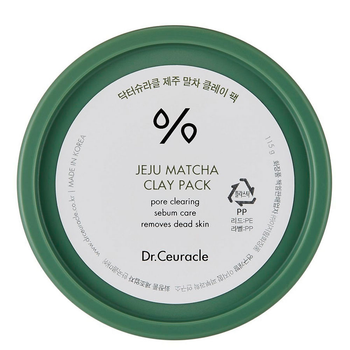 Очищающая глиняная маска с чаем Матча Dr.Ceuracle Jeju Matcha Clay Pack, 115 г