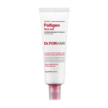 Пілінг для шкіри голови з частинками солі з мертвого моря Dr.FORHAIR Sea Salt Scaler, Мініатюра 50мл