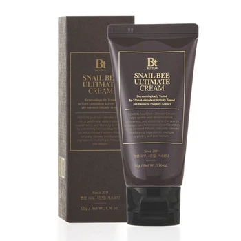Крем з ферментованим муцином равлика та бджолиною отрутою Benton Snail Bee Ultimate Cream, 50 г