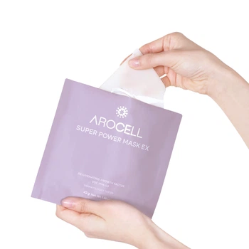 Гидрогелевая маска с коллагеном и 10 видами гиалуроновой кислоты Arocell Super Power Mask EX, 42 г * 1 шт