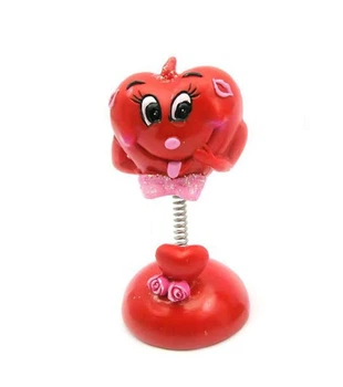 Статуэтка Фигурка сердечко на пружинке 8,5х4,5х4,5 см