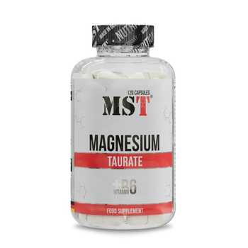 Витамины и минералы MST Magnesium Taurate + Vitamin B6, 120 капсул
