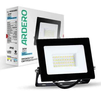 Светодиодный прожектор Ardero LL-1030ARD 30Вт 6500K черный