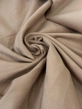 Костюмная ткань Микровельвет бежевый 150см 1пог.м (786-16W-99)