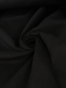 Костюмная ткань Микровельвет черный 150см 1пог.м (786-16W-BLACK)
