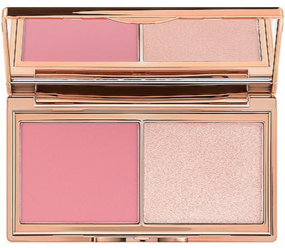 Палітра хайлайтер + матові рум'яна Charlotte Tilbury Hollywood Blush & Glow Glide Palette - Fair Medium, 7.5г. (5056446619653)