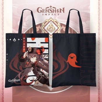Еко сумка шоппер Genshin Impact "Ху Тао" 42х33 см 3DTOYSLAMP 4760207
