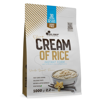 Заменитель питания Olimp Cream of Rice Instant Form, 1 кг - Ваниль